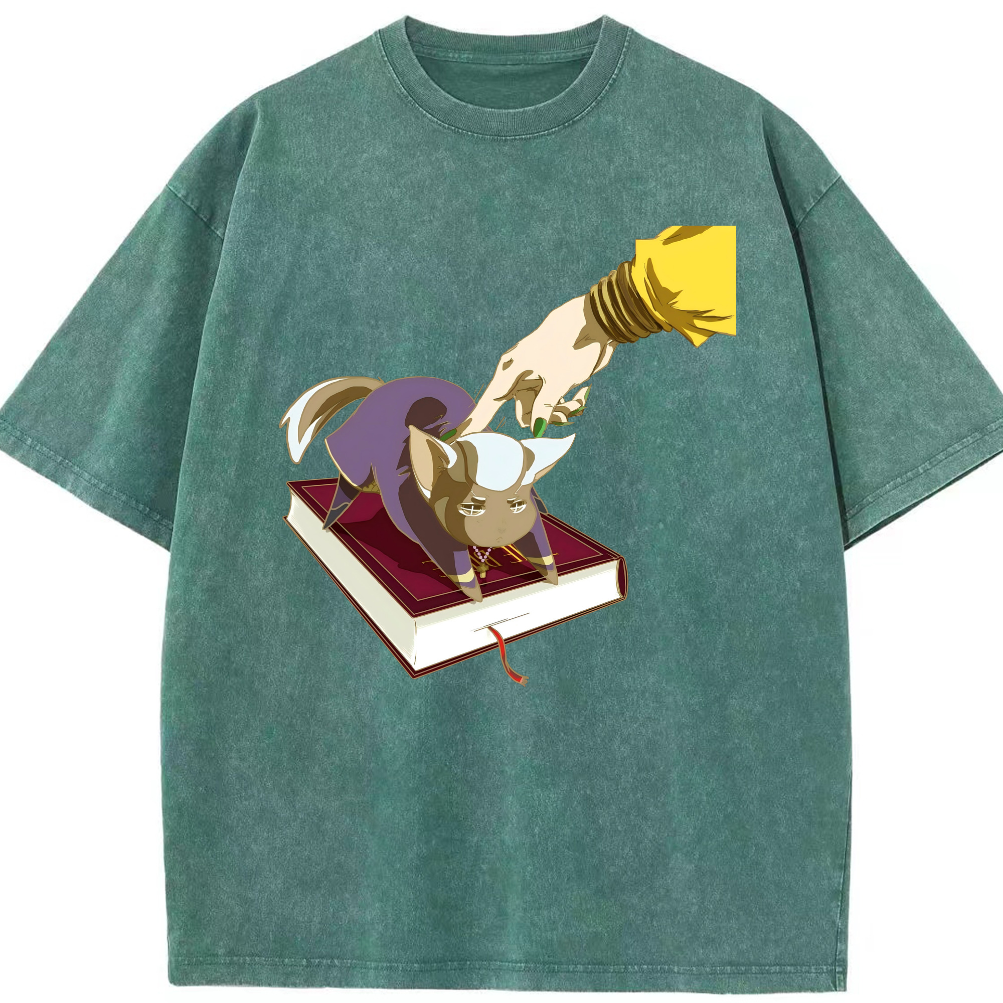 （画像用） ジョジョの奇妙な冒険 JoJo's Bizarre Adventure 綿100% ヴィンテージ風 半袖Tシャツ（フロントプリント）